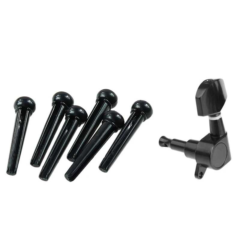 6 шт. черная герметичная электрическая тюнер-колышки головка машины 3R 3L и 1