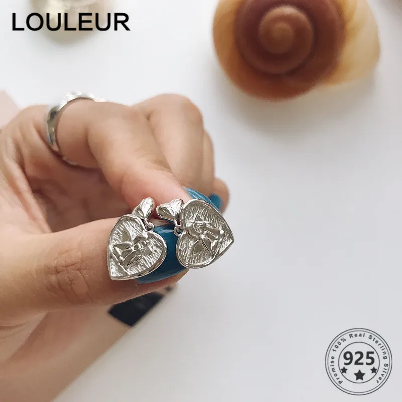 Женская цепочка из серебра 925 пробы с ангелом|Серьги-гвоздики| |