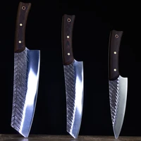 longquan kitchen knives forged sharp utility boning cleaver nakiri kiritsuke slicing sashimi fish fixed blade handmade knife