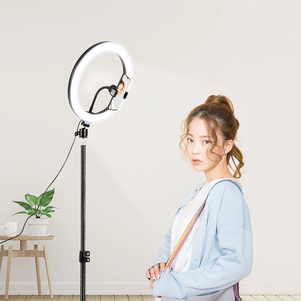 

26cm Ring Light Photography 10 inch LED USB Selfie Ringlight for YouTube Live Streaming Fill-in Light Video Shooting Ring Lamp