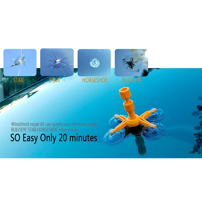 Auto Glass Windscreen Quick Fix Windshield Repair Tool DIY Dent Remove Car Kit | Автомобили и мотоциклы