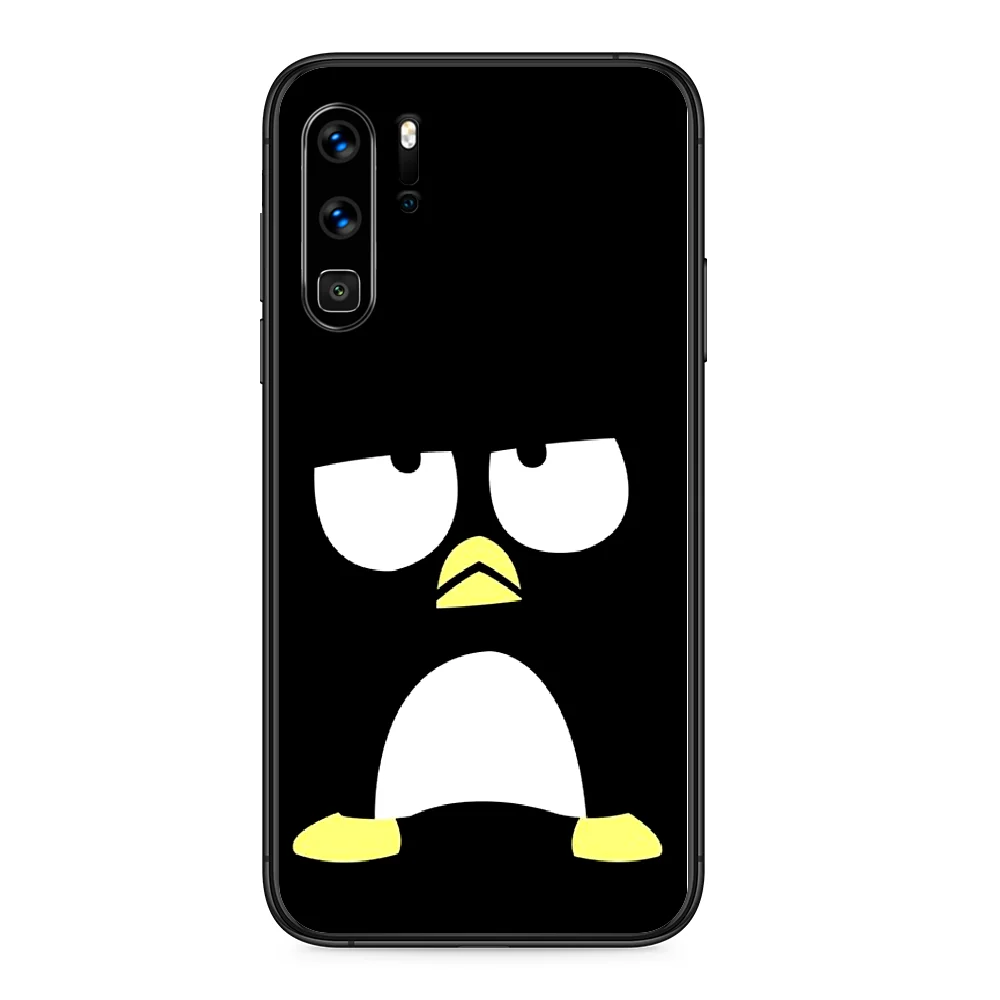 

Cartoons lovely BadBadtz-maru Phone case For Huawei P 9 Smart 10 20 30 40 8 Lite Mini Z 2019 Pro black cell cover tpu waterproof