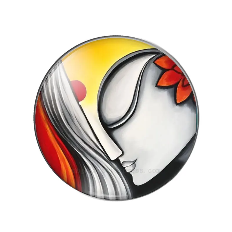 Новая индийская художественная портретная живопись 10 шт. S1 0 мм/12 мм/14 мм/16 мм/18