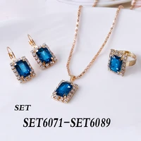 2020 high quality sterling silver 925 fashion classic ladies necklace jewelry set set6071 set6089