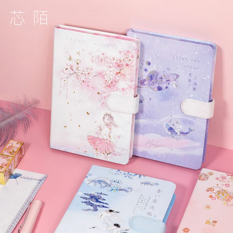 Классическая искусственная Обложка A5 Магнитный Дневник книга школьные