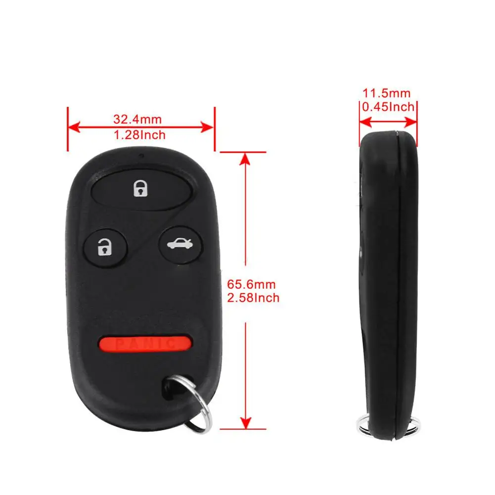 

For Accord 1998 1999 2000 2001 2002 Keyless Entry Remote Key Fob KOBUTAH2T 315MHZ