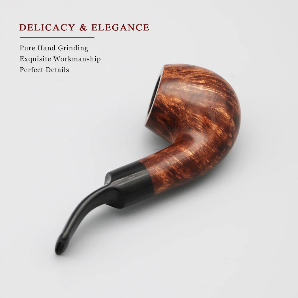 ▂Курильщик ~ изогнутая деревянная труба тонкие и компактные 9 мм фильтры с