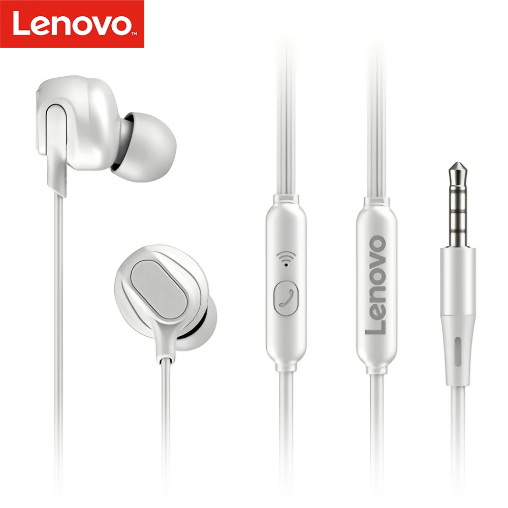 Наушники Lenovo HF150 Спортивная гарнитура для бега 3 5 мм Jack наушники 6D стерео звук