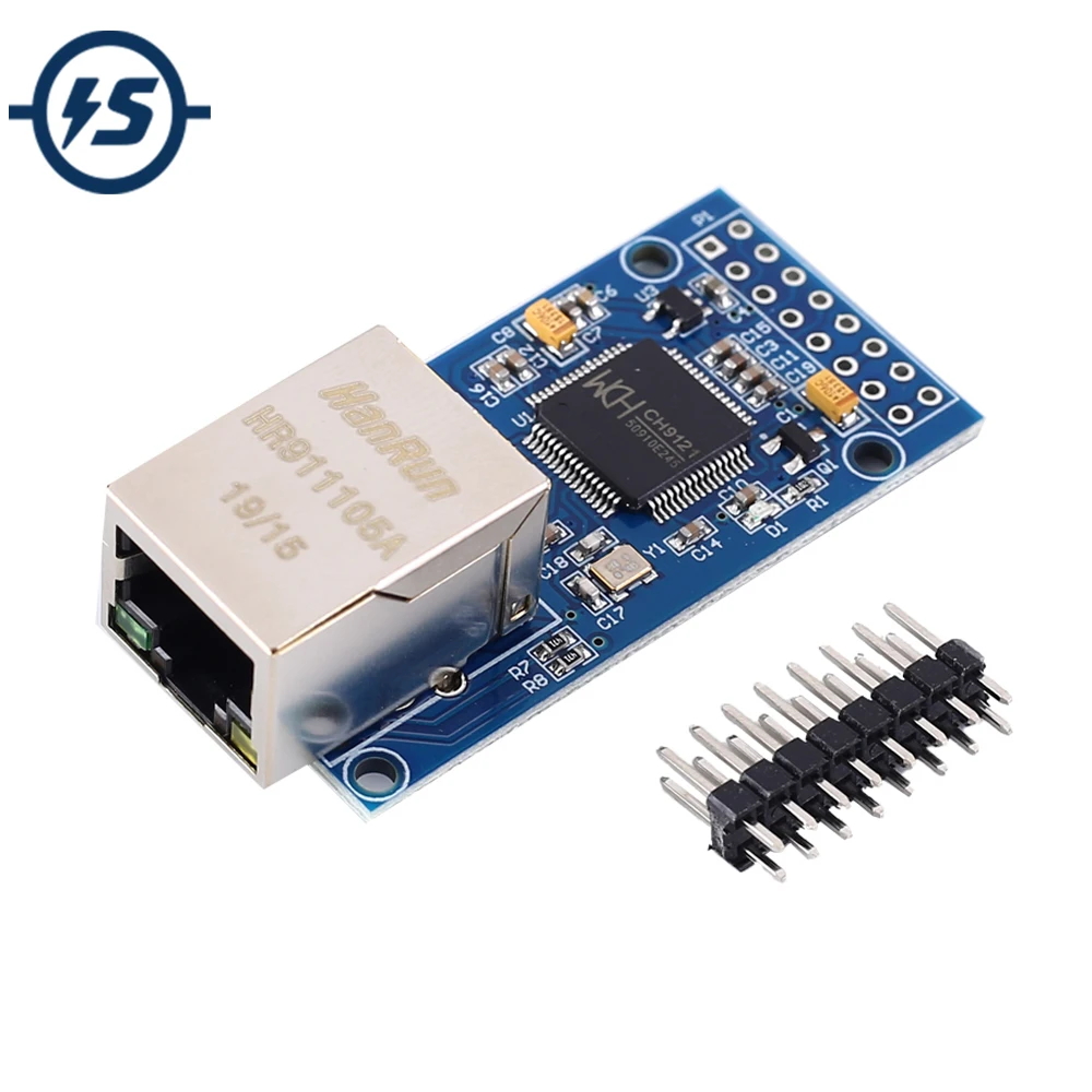 Ethernet сетевой Модуль UART к RJ45 преобразователю TCP/IP 100M 802 3 DC V 5V CH9121|Интегральные