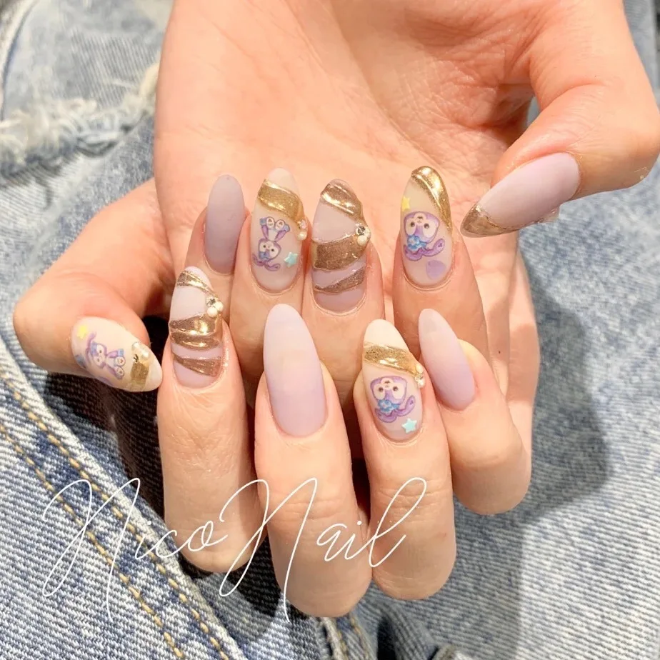 

1 sheet 3D Nail Stickers Cartoons Anime Nail Art Stickers Decal Template diy nail tool decorations HL038-045