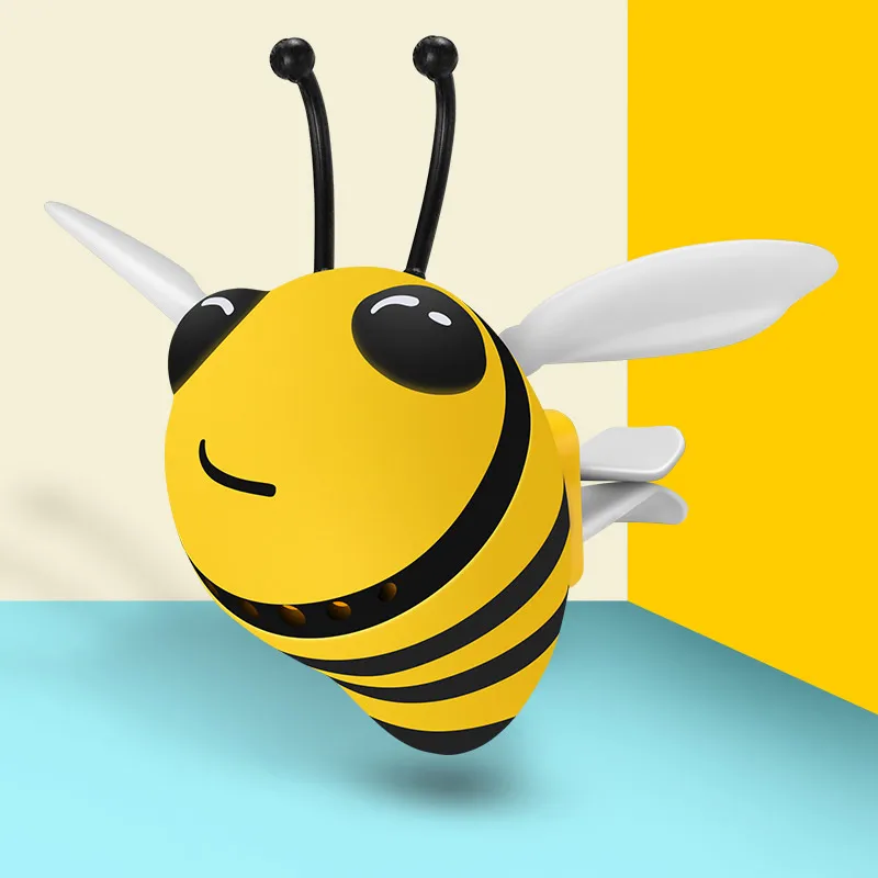 

Автомобильный освежитель воздуха Cute Little Bee, автомобильный парфюмерный зажим для вентиляционного отверстия, парфюмерный ароматизатор, диффузор для запаха в салоне автомобиля, аксессуары