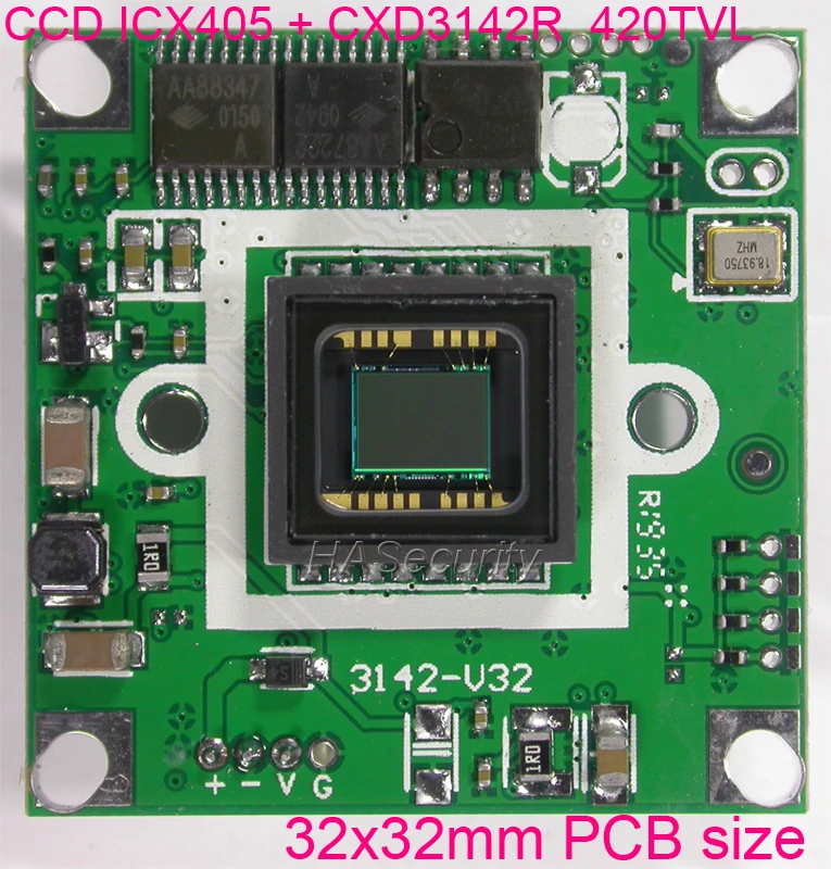 420TVL 1/3 &quotSony Super HAD CCD sensor ICX405 + CXD3142 Модуль платы камеры видеонаблюдения кабель