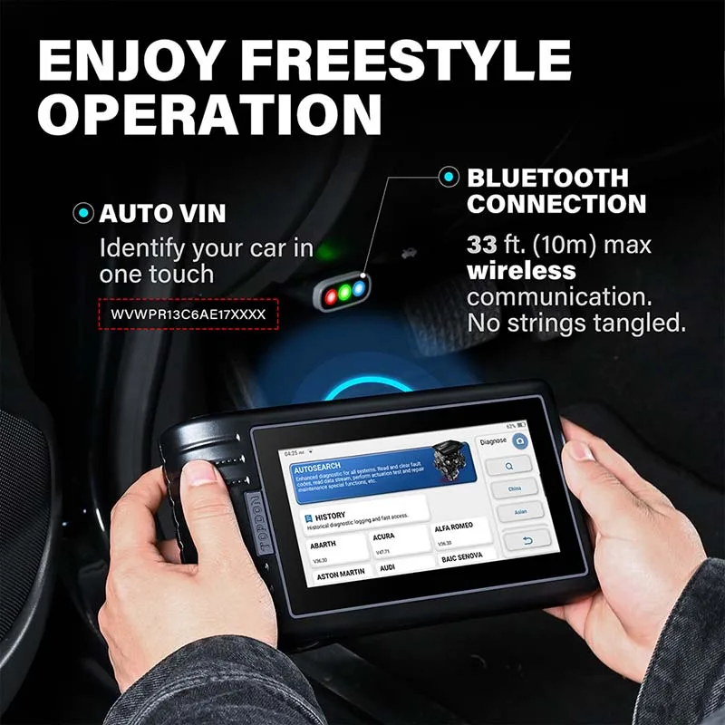 TOPDON ArtiDiag800 BT OBD2 сканер авто инструменты все системы автомобильный