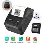 Портативный мини-принтер 58 мм Bluetooth, портативный термопринтер для чеков для Мобильный телефон Android, iOS, Windows, карманных счетов