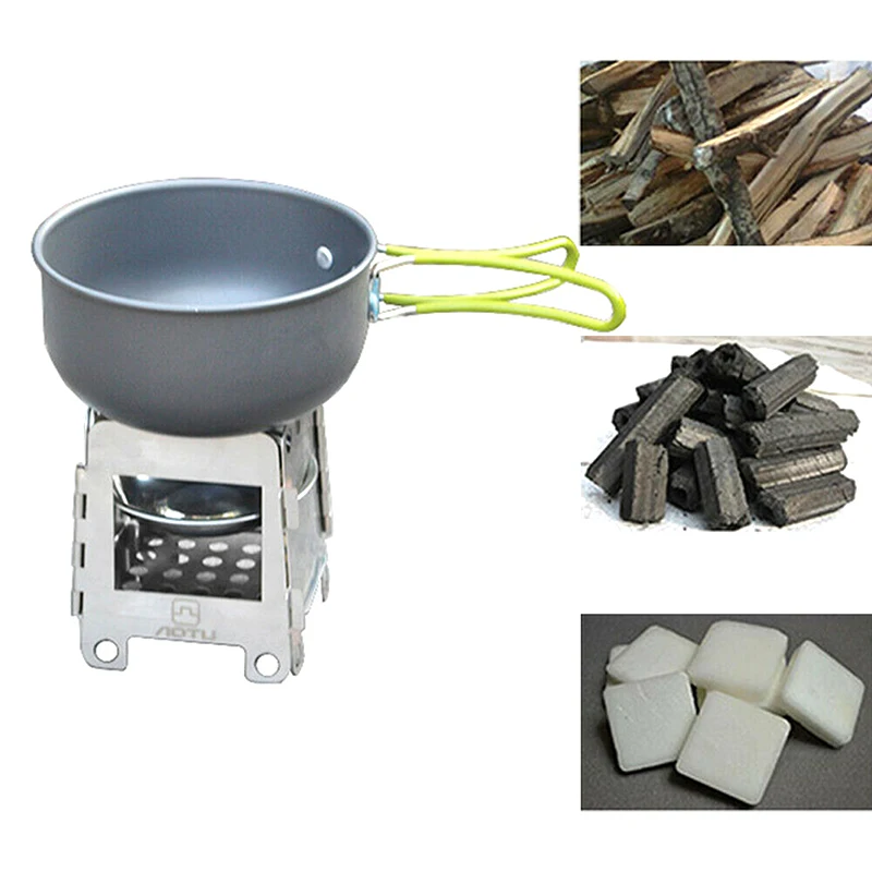Портативная портативная уличная горелка для пикника барбекю титановая плита