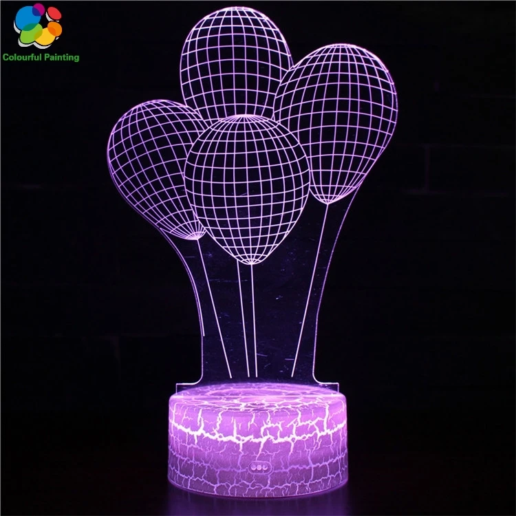 Пульт дистанционного управления любовь подарок на день рождения 3D свет