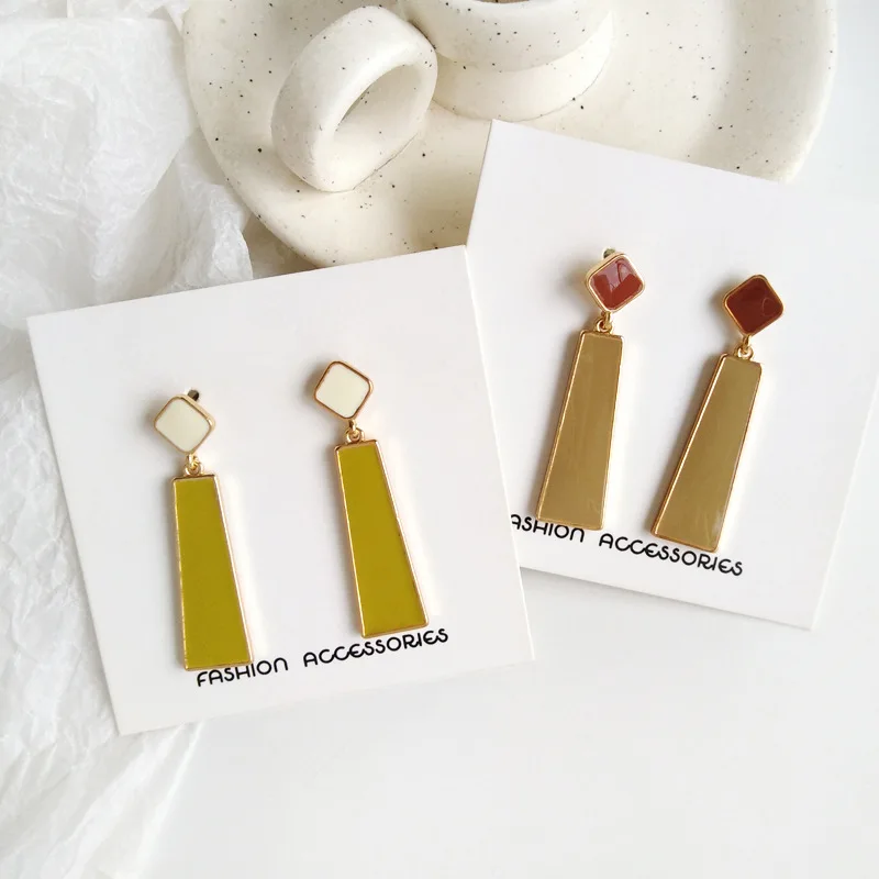 

Clip On Earrings Punk Rock Long Dangle Pendant Clip Earring Metal Drop Non Pierced Earing Hippie Fancy Accesories For Women Men