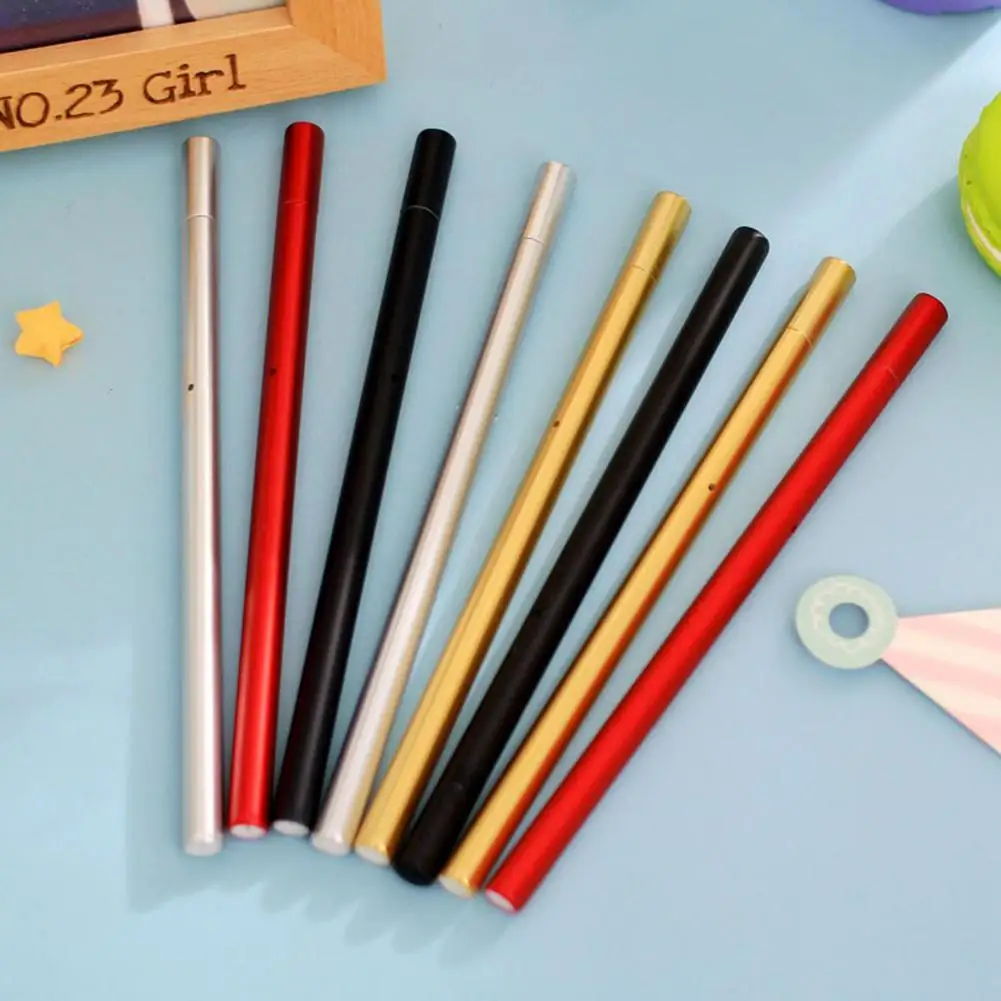 

0.5mm Metallic Feel Student Writing Drawing Signing Ink Gel Pen Stationery Gift