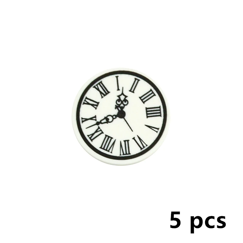 

City Accessories Building Blocks Printed Tile Computer Phone Clock Pizza Cash Dollars MOC Parts Mushroom Milk DIY House Bricks