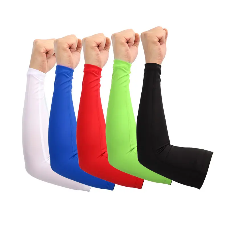 Compression Arm Sleeves Cycling Sunscreen UV Protection Sport Guard Running Warmers Basketball Gym Fitness Outdoor Cover | Спорт и