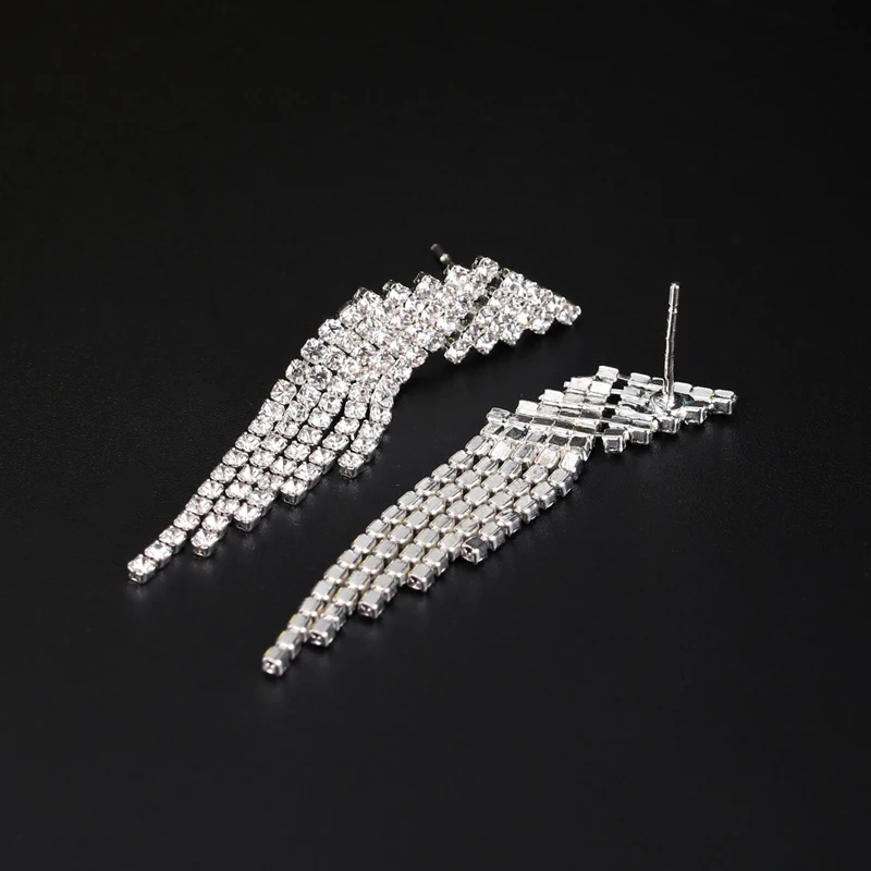 Элегантные длинные серьги с кисточками для женщин Простые Длинные подвески со