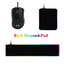 USB Optical Computer Mouse RGB Gaming Mouse 12000DPI Wired Ergonomic Mice Office PC Gaming Mause with Mousepad For Laptop Mac