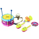 5 шт., детский барабанный Трубач-игрушка, музыкальный ударный инструмент, набор для раннего обучения, обучающая игрушка, подарочный набор для маленьких детей