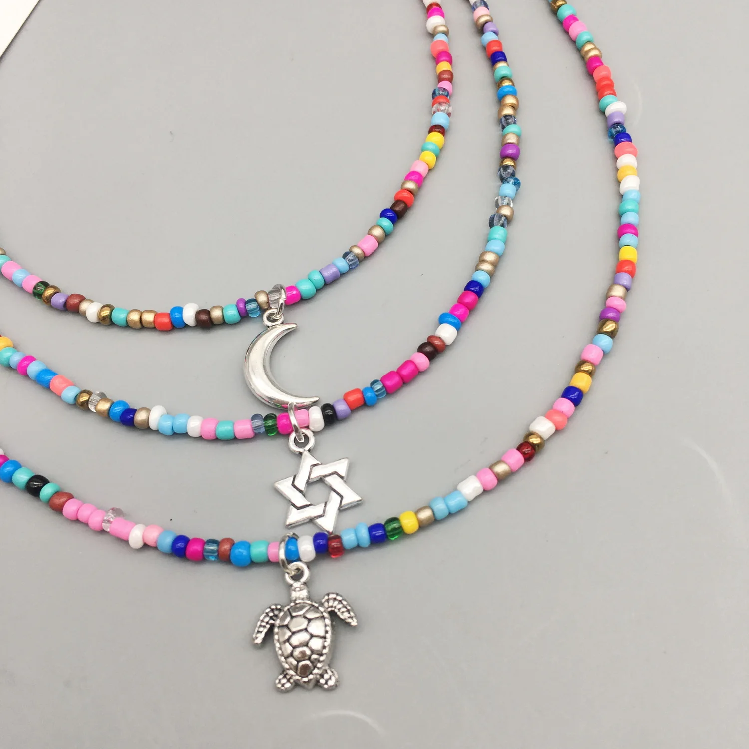 Женское ожерелье с подвеской в виде креста и звезды | Украшения аксессуары