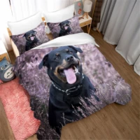 violet animal full size bedding 260x220 mountain dog 3d printing duvet cover pillowcase no sheets