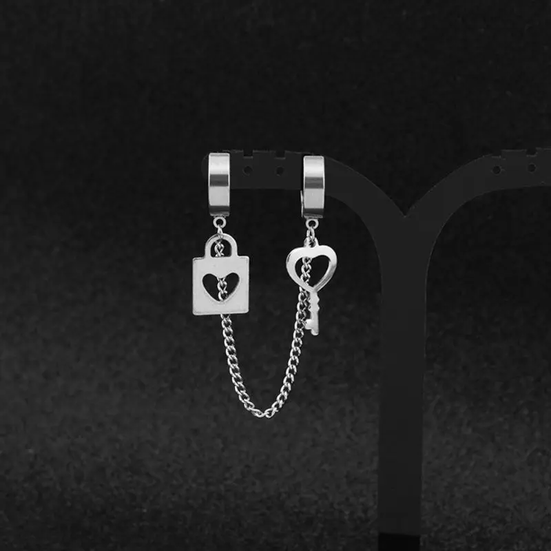 Серьги Клипсы из нержавеющей стали для мужчин и женщин|Серьги-подвески| |