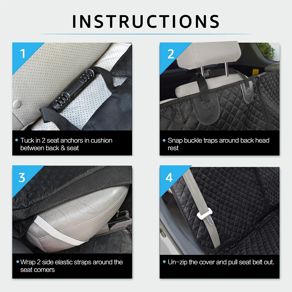 Чехол для на автомобильное сиденье для перевозки собак для заднего сиденья водонепроницаемые Нескользящие задние чехлы для сидений автомобиля со средним сиденьем подлокотник для домашних животных переноска для путешествий