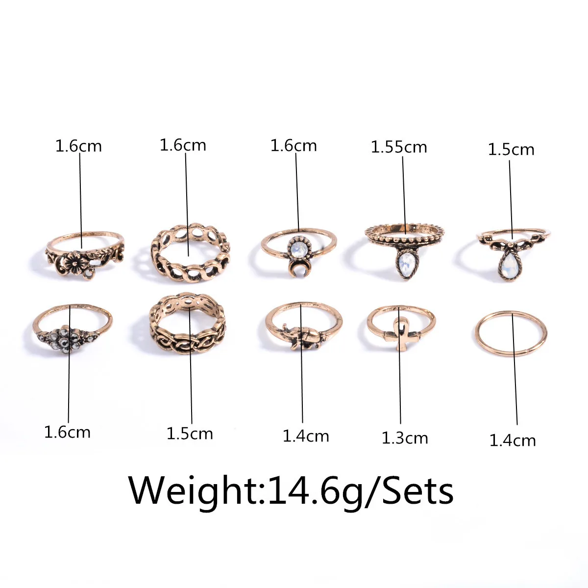 

Bagues Pour Femme Women Luxury Rings Set for Women Jewelry Vintage Rings for Women Women Luxury Stainless Rings Boho Schmuck