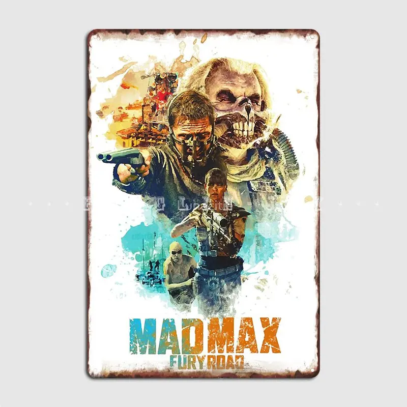 Металлический плакат с надписью Mad Max Fury Road | Дом и сад