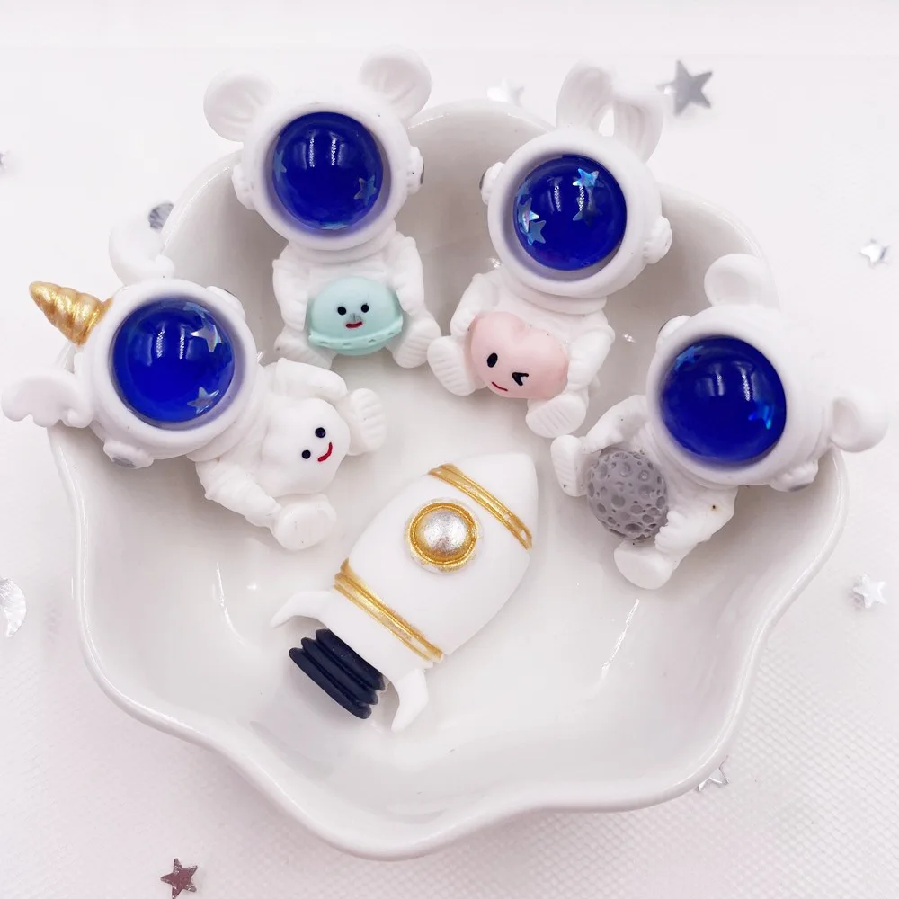 

Смоляная фигурки ракеты космос кабошон для скрапбукинга