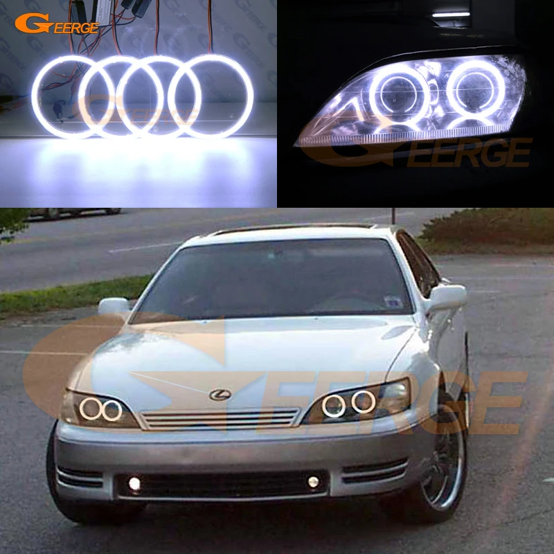 Для Lexus ES300 Toyota Windom 1992 1993 1994 1995 1996 отличные ультра яркие кольца с монолитным блоком
