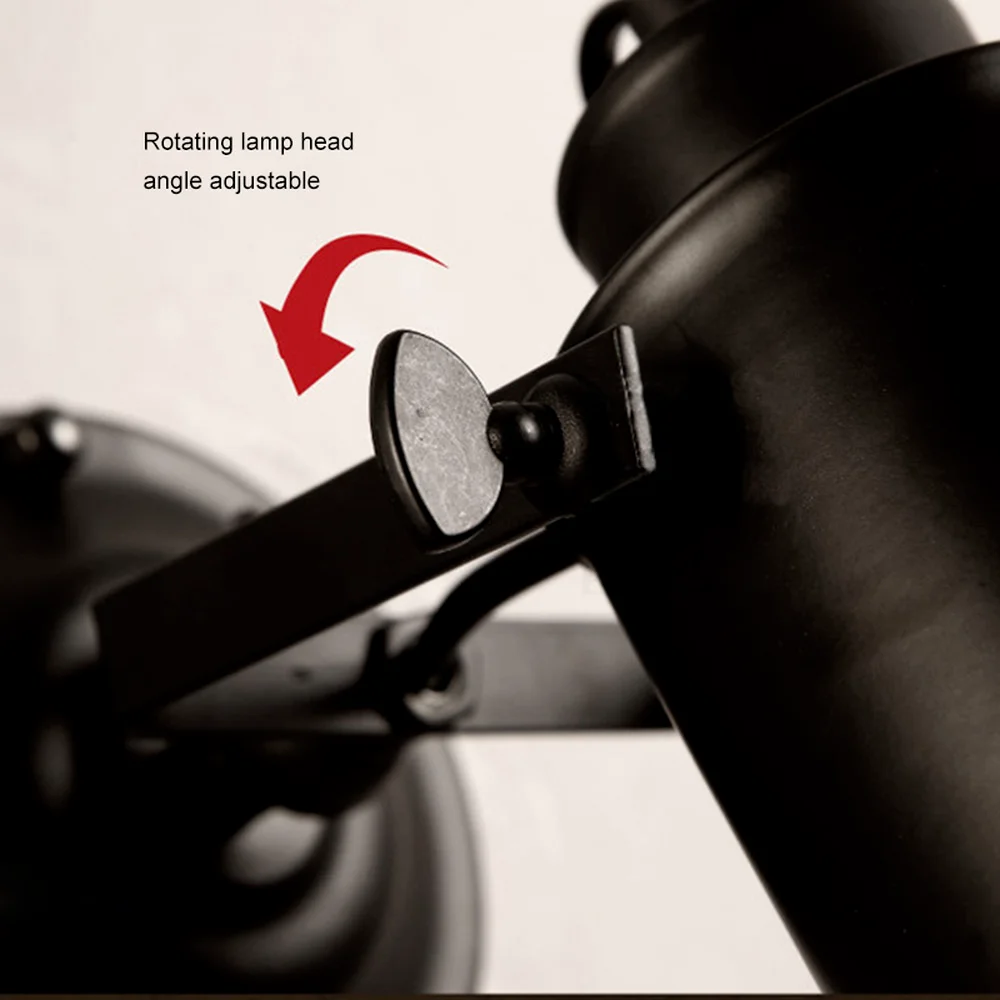 Винтажные железные потолочные светильники E27 в стиле лофт регулируемая