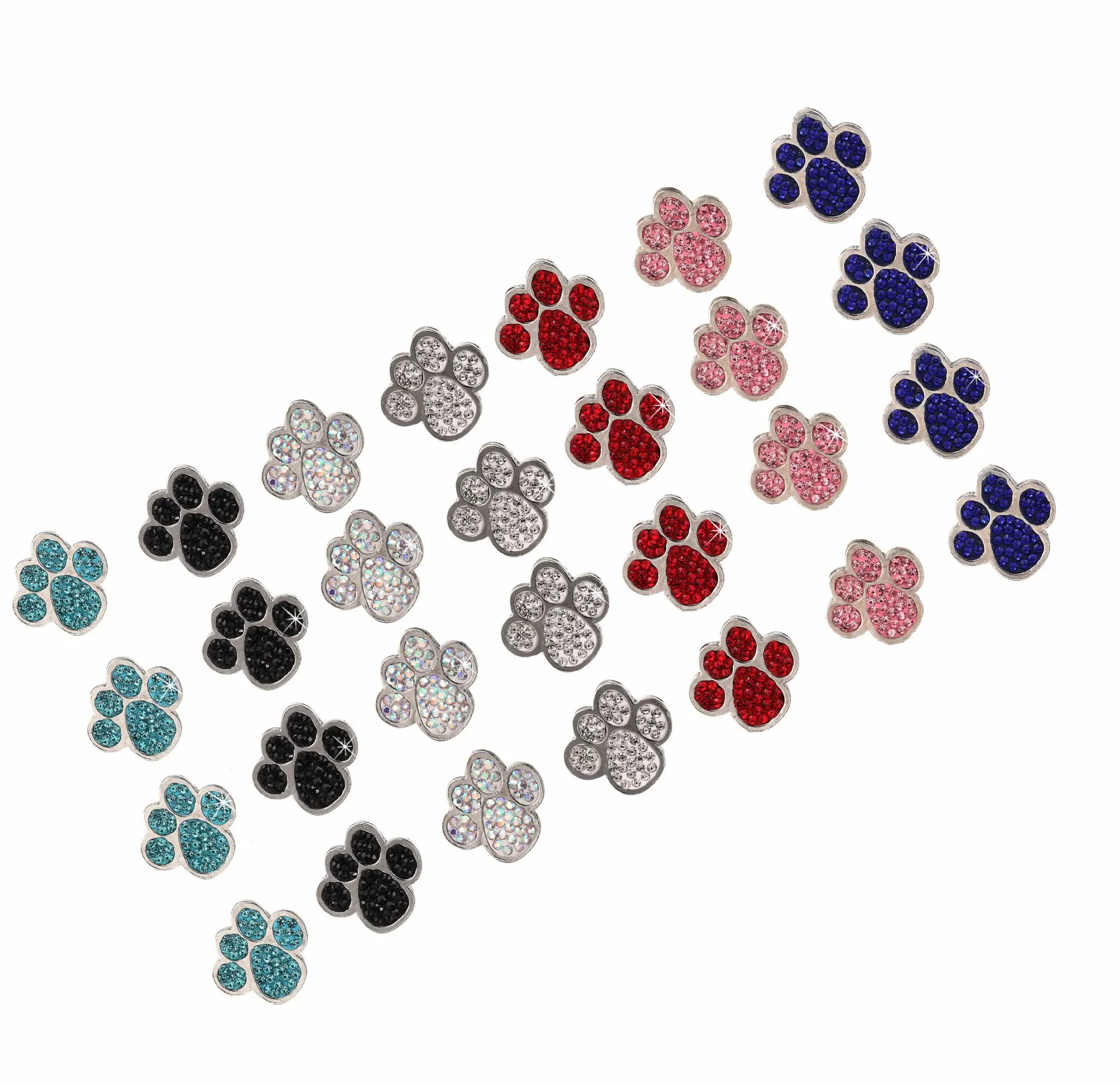 4 шт. полностью Алмазный новый колпачок для сердечника клапана Медвежья Лапа