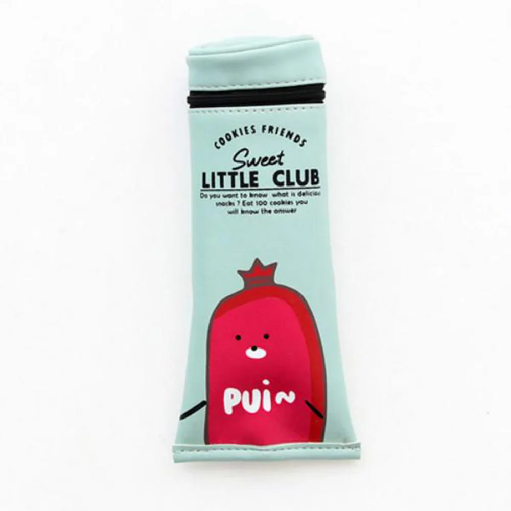 Большая из искусственной кожи карандашей пенал для зубной пасты в форме милый