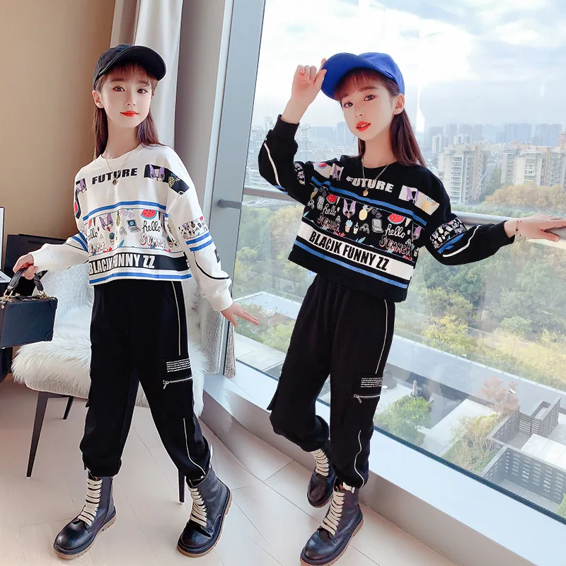 Детская одежда костюм 2021 Весна Осенняя фирменная в Корейском стиле Милая