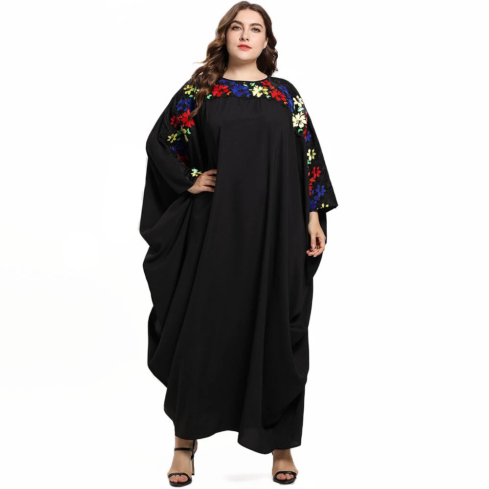 Турецкое мусульманское платье абайя Женский марокканский кафтан с рукавами