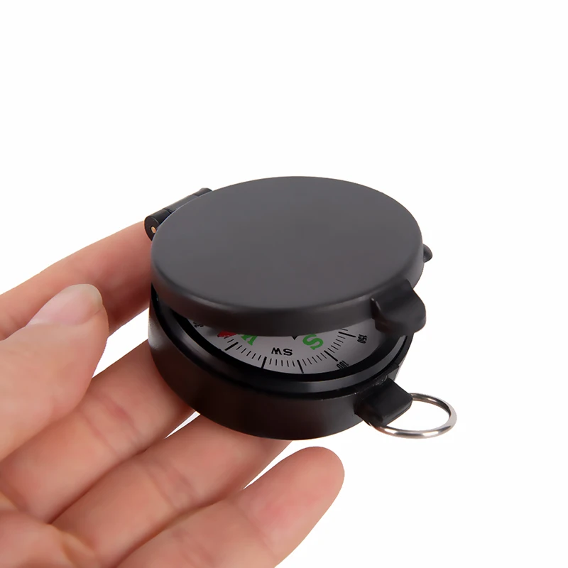Мини Компас портативный складной объектив Военный компас черный для наружного