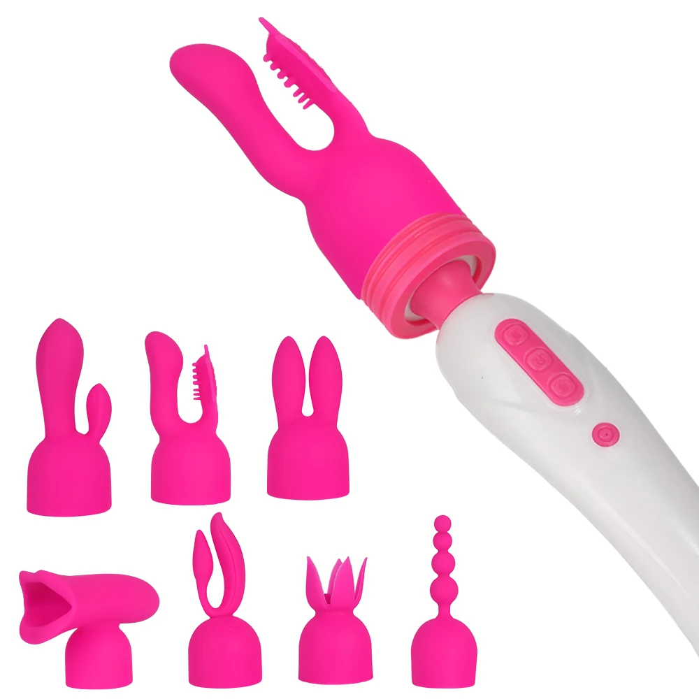 Adult Games AV Vibrator Caps Wand Massager Sleeve Rod Accessories Headgears Magic Stick Attachment | Красота и здоровье