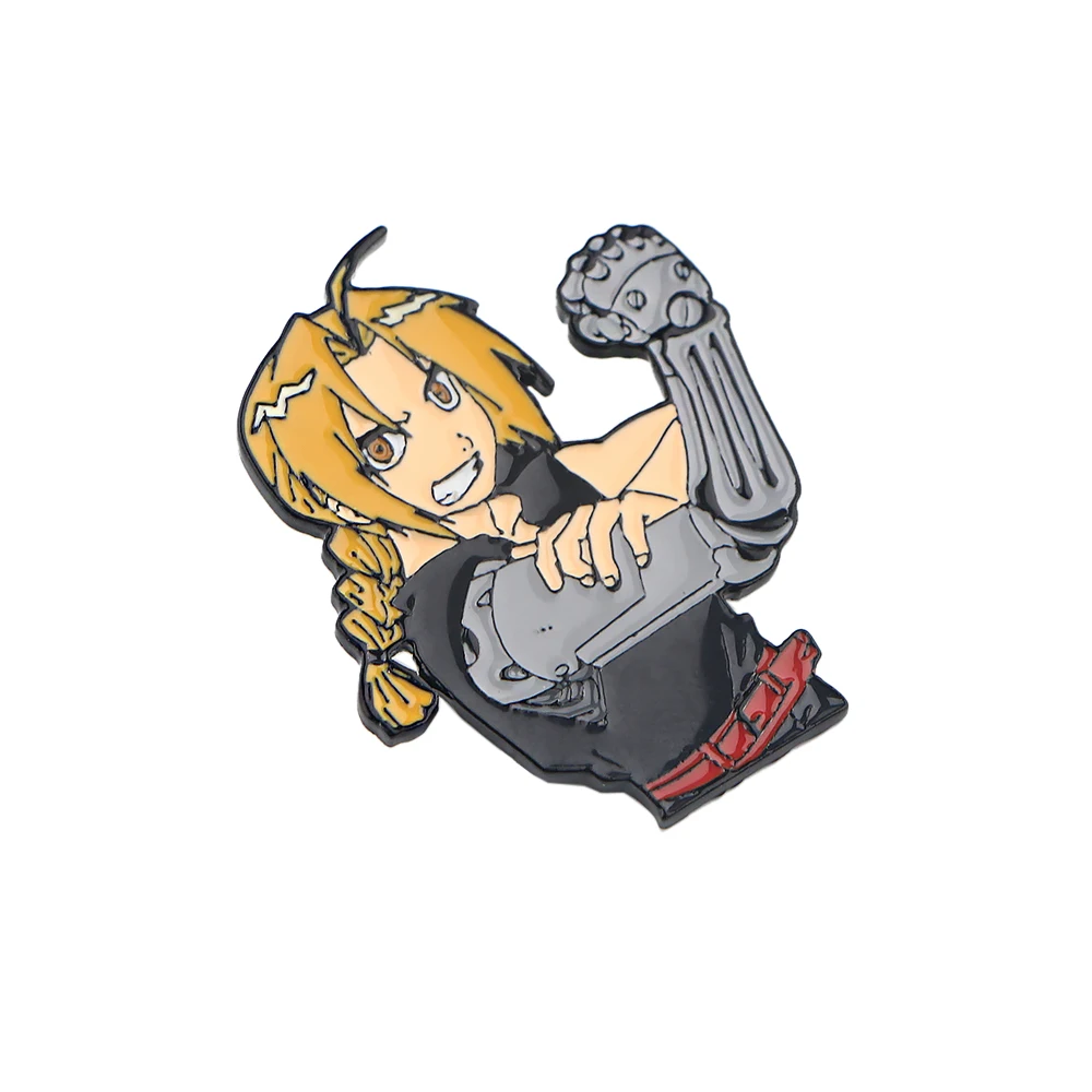 PF151 металлические фигурки алхимиков эмалированные значки брошь на рюкзак сумка