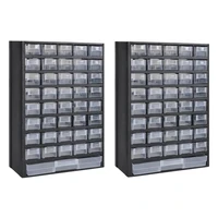41 drawer storage cabinet tool box 2 pcs plastic