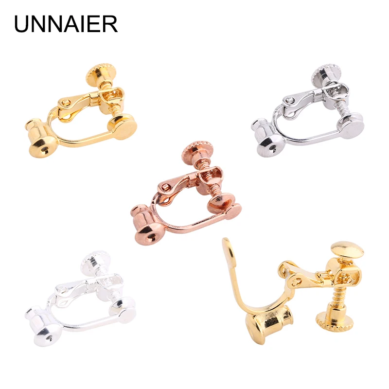 

10Pc Accessories for earring hooks Diy jewlery making supplies materials jewelry findings，Ear pin converts to ear clip