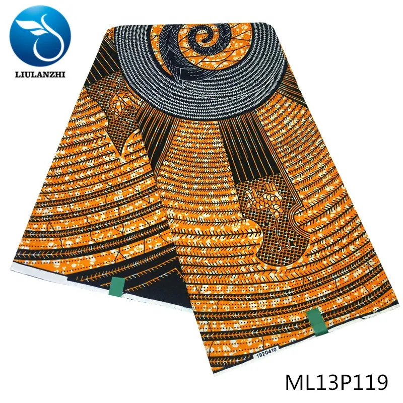 

LIULANZHI Prints ankara sewing wax fabrics 6 yards cotton nigerian tissu printing african wax ML13P118-130