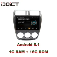 idoict android 8 1 car dvd player gps navigation multimedia for honda city radio 2008 2013 car stereo