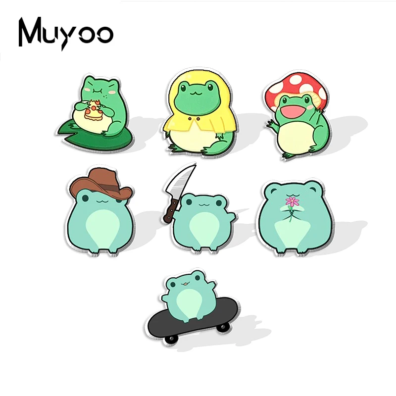 Новинка 2021 кавайные красивые зеленые лягушки косплей ручной работы эпоксидные