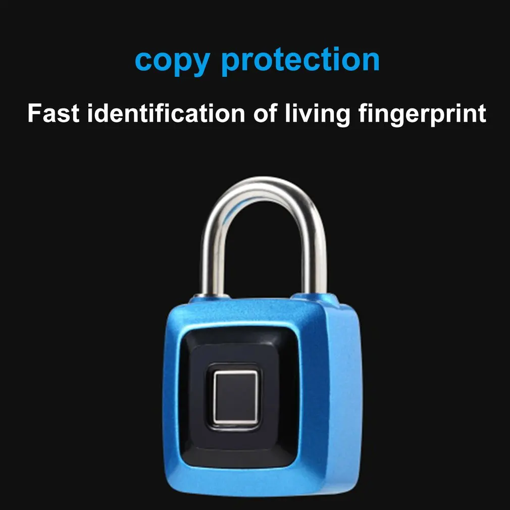 BT умный замок отпечатков пальцев без ключа USB Перезаряжаемый Быстрый