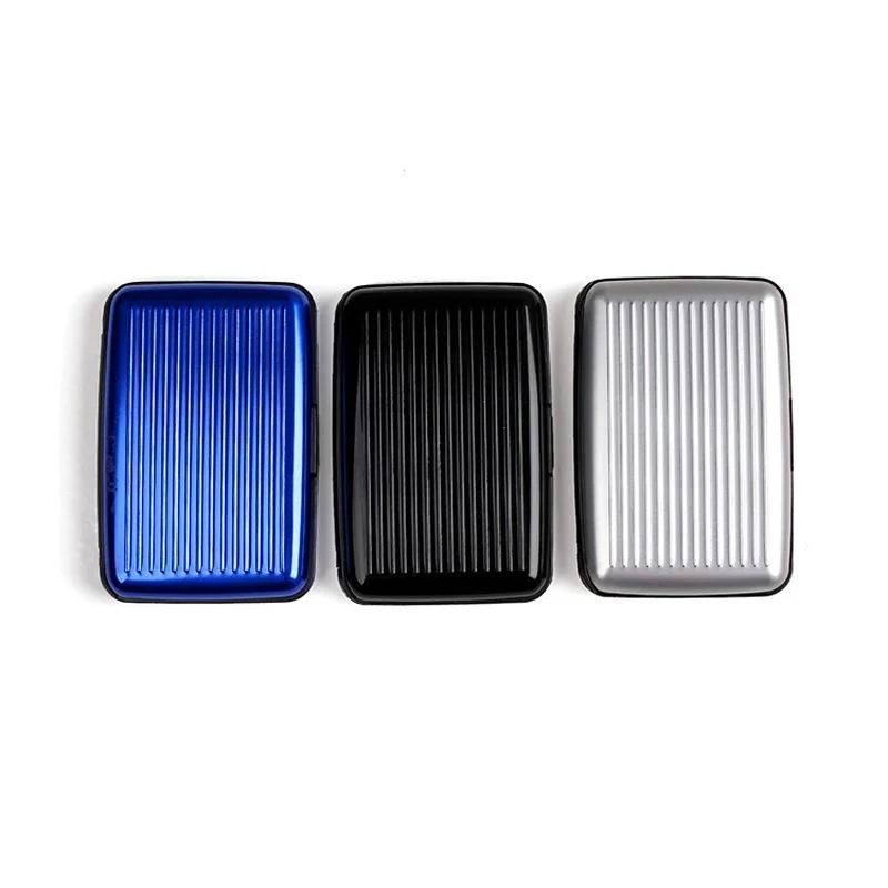 Personality Mini Luggage Card Case  Aluminum Alloy Credit Card Package Creative Credit Business Card Holder RFID Wallet